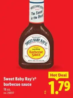 Lidl Sweet Baby Ray's barbecue sauce offer