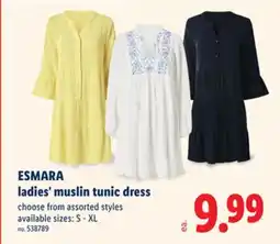 Lidl ESMARA Ladies' Muslin Tunic Dress offer