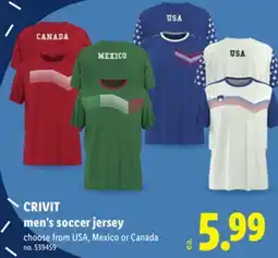 Lidl Crivit Men'S SOCCER JERSEY offer