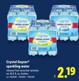Lidl Crystal Geyser Sparkling Water offer