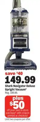 Meijer Shark Navigator Deluxe Upright Vacuum offer