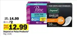 Meijer Depend or Poise Products offer