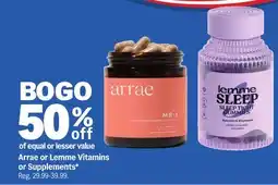 Meijer Arrae or Lemme Vitamins or Supplements offer