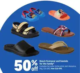 Meijer Beach Footwear and Sandals for the Family offer