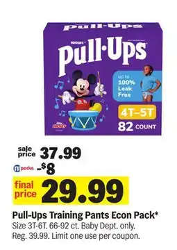 Meijer Pull-Ups Training Pants Econ Pack offer