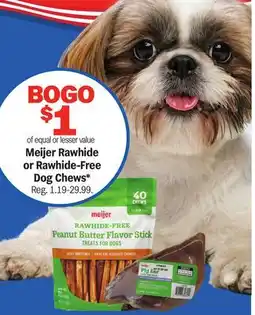 Meijer Meijer Rawhide or Rawhide-Free Dog Chews offer