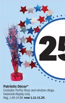 Meijer Patriotic Décor offer
