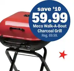 Meijer Meco Walk-A-Bout Charcoal Grill offer