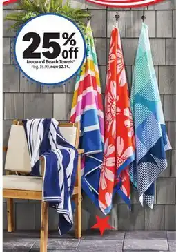 Meijer Jacquard Beach Towels offer