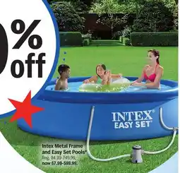 Meijer Intex Metal Frame and Easy Set Pools offer