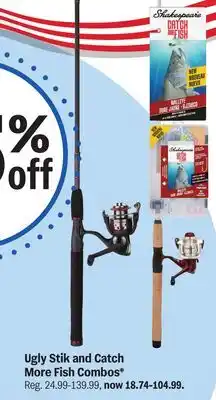 Meijer Ugly Stik and Catch More Fish Combos offer