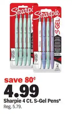 Meijer Sharpie 4 Ct. S-Gel Pens offer
