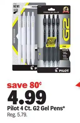 Meijer Pilot 4 Ct. G2 Gel Pens offer