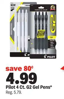 Meijer Pilot 4 Ct. G2 Gel Pens offer