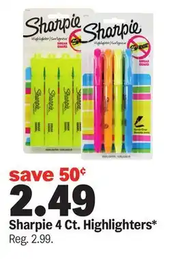 Meijer Sharpie 4 Ct. Highlighters offer