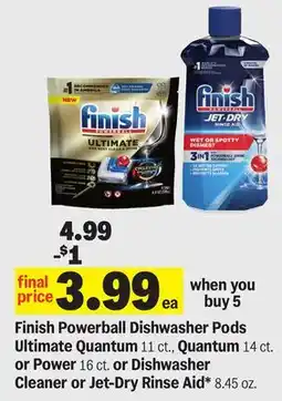 Meijer Finish Powerball Dishwasher Pods offer