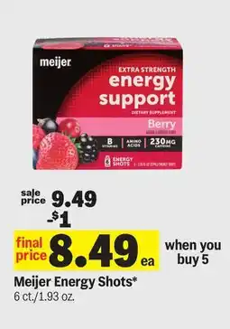 Meijer Meijer Energy Shots offer