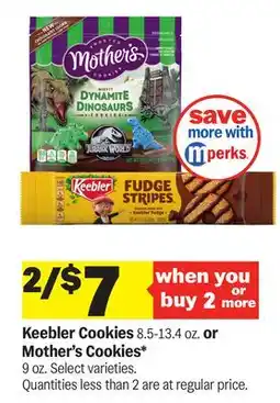 Meijer Keebler Cookies 8.5-13.4 oz. or Mother's Cookies* 9 oz offer