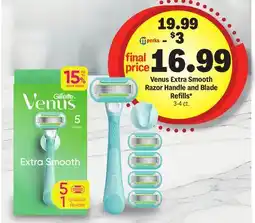 Meijer Venus Extra Smooth Razor Handle and Blade Refills offer