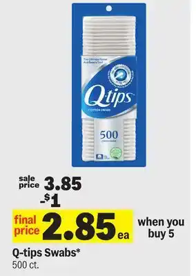 Meijer Q-tips Swabs offer