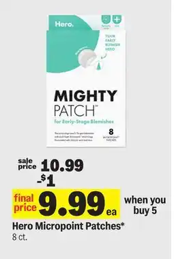 Meijer Hero Micropoint Patches offer