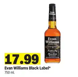 Meijer Evan Williams Black Label offer