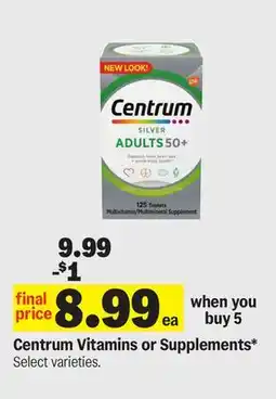 Meijer Centrum Vitamins or Supplements offer