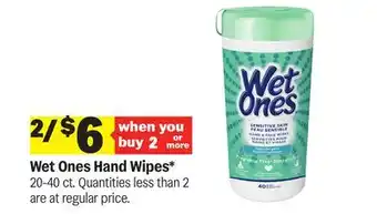 Meijer Wet Ones Hand Wipes offer