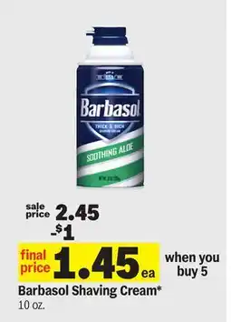 Meijer Barbasol Shaving Cream offer