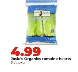 Hy-Vee Josie's Organics romaine hearts offer