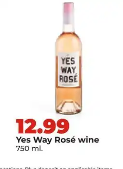 Hy-Vee Yes Way Rosé wine offer