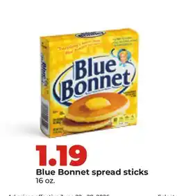 Hy-Vee Blue Bonnet spread sticks offer