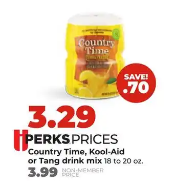 Hy-Vee Country Time, Kool-Aid or Tang drink mix offer