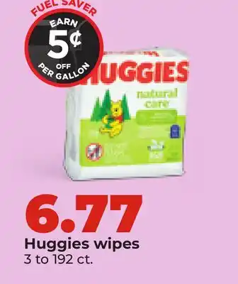 Hy-Vee Huggies wipes offer
