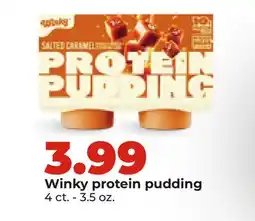 Hy-Vee Winky protein pudding offer