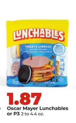Hy-Vee Oscar Mayer Lunchables or P3 offer