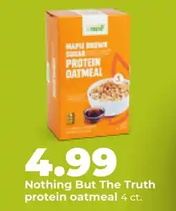 Hy-Vee Nothing But The Truth protein oatmeal offer