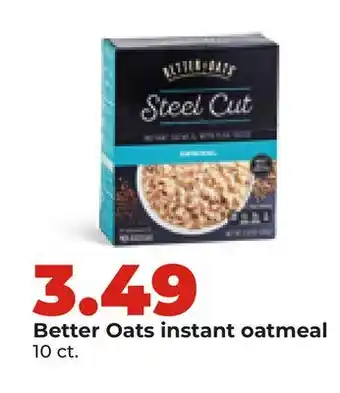 Hy-Vee Better Oats instant oatmeal offer