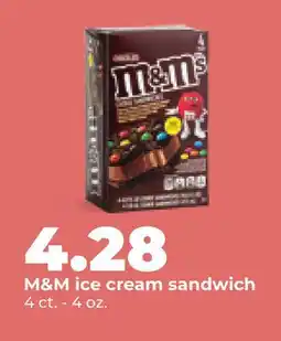 Hy-Vee M&M ice cream sandwich offer