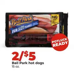 Hy-Vee Ball Park hot dogs offer