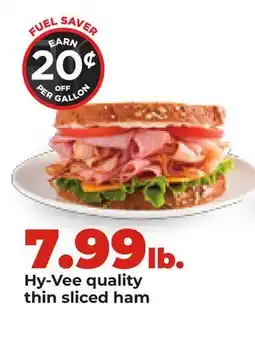 Hy-Vee Hy-Vee quality thin sliced ham offer