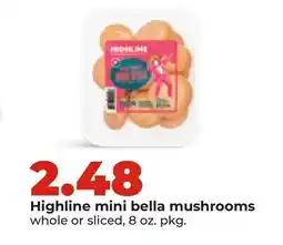Hy-Vee Highline mini bella mushrooms offer