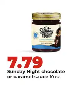 Hy-Vee Sunday Night chocolate or caramel sauce offer