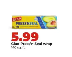 Hy-Vee Glad Press'n Seal wrap offer