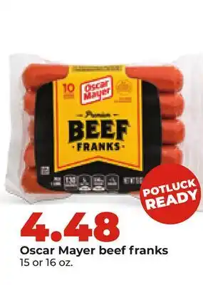 Hy-Vee Oscar Mayer beef franks offer