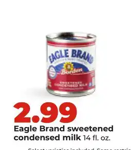 Hy-Vee Eagle Brand sweetened condensed milk offer