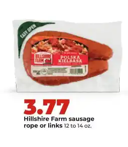 Hy-Vee Hillshire Farm sausage rope or links offer