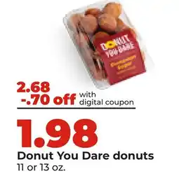 Hy-Vee Donut You Dare donuts offer