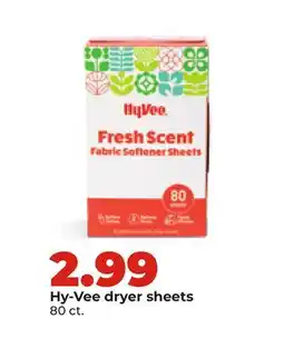 Hy-Vee Hy-Vee dryer sheets offer