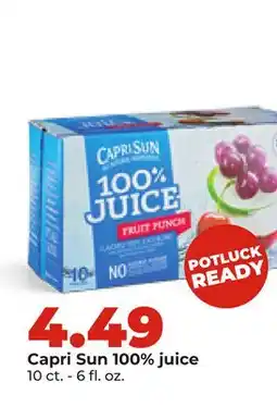 Hy-Vee Capri Sun 100% juice offer